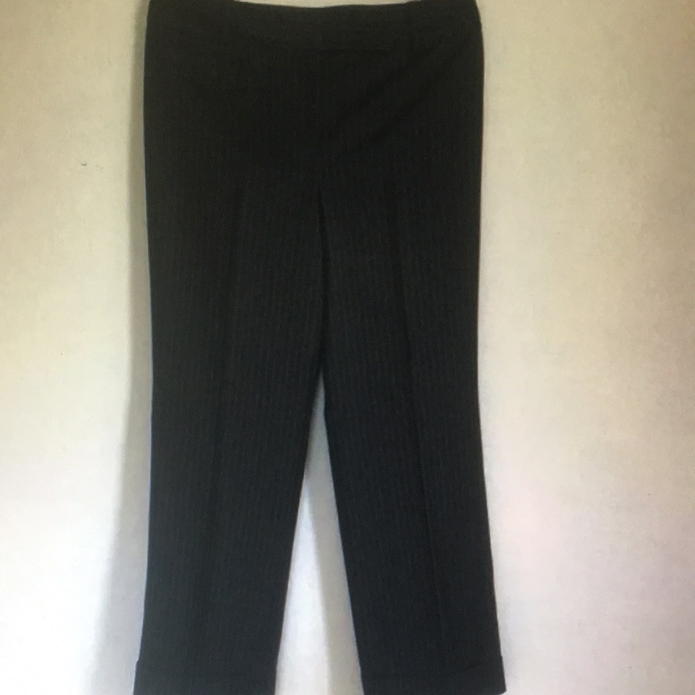 Men's Black Pinstripe Pants